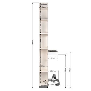 Gabbiano konsola fryzjerska B058 perłowa (128449)