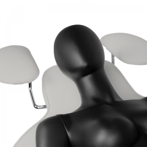 Fotel zabiegowy do rzęs Ivette szary (133144)