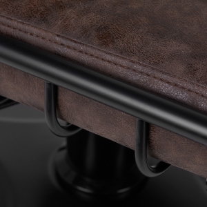 Gabbiano fotel fryzjerski Katania Loft Old Leather ciemny brąz (147875)