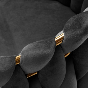 4Rico krzesło QS-GW06G aksamit szare (148117)