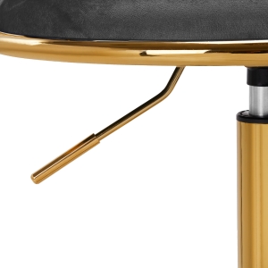 4Rico krzesło obrotowe QS-GW01G aksamit szare (148128)