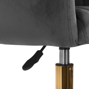 4Rico krzesło obrotowe QS-OF212G aksamit szare (148134)