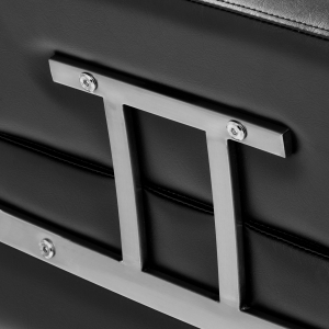 Gabbiano fotel fryzjerski Porto srebrno Czarny  (149522)