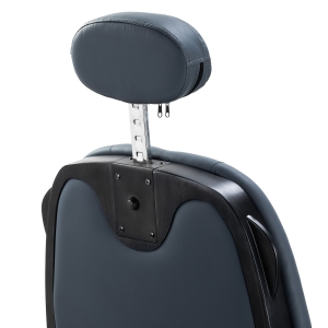 Gabbiano Fotel barberski Francesco grafitowy z czarną szczotkowaną ramą (153413)
