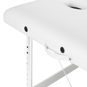 Balance stół składany do masażu aluminiowy 3 segmentowy white (155274)