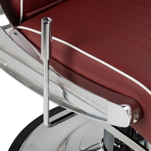 Gabbiano fotel barberski Visionerio czerwony chrom rama  (155244)