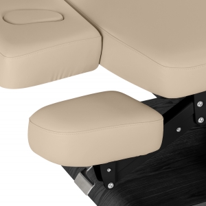 Leżanka SPA Sillon Relax beżowa z czarną podstawą (156146)