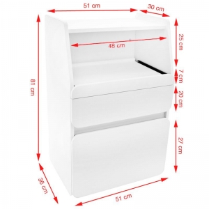 ACTIVESHOP Szafka Azzurro midi 970 biała +