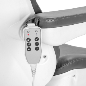 Fotel kosmetyczny elektr. Azzurro 870S pedi 3 siln. szary (109082)