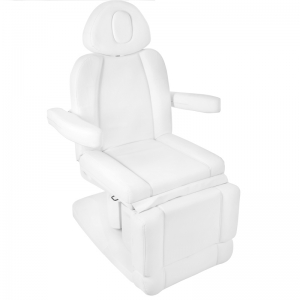 Fotel kosmetyczny elektr. Azzurro 708A 4 siln. biały podgrzewany (124627)