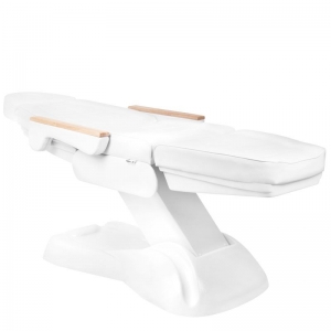 Fotel kosmetyczny elektryczny SILLON Lux 273b + taboret 304 biały (125907)