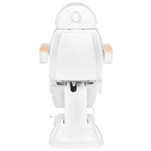 Fotel kosmetyczny elektr. Lux biały podgrzewany  (142852)