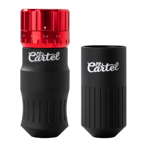 EL CARTEL VISPA Bezprzewodowa maszynka do tatuażu czarno/czerwona (150975)