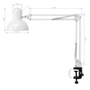 Lampa na biurko PiX 314 biała (148583)