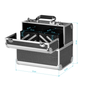 Kuferek kosmetyczny SC 44 czarny (151884)