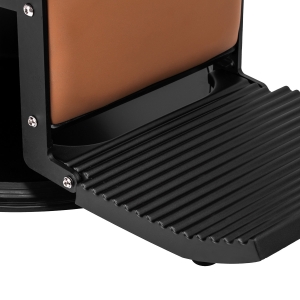 Gabbiano fotel barberski Visionerio jasnobrązowy czarna rama (152037)