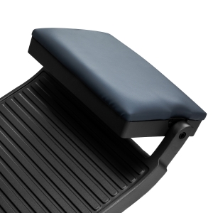 Gabbiano Fotel barberski Bruno grafitowy z czarną ramą (153406)