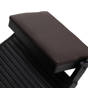 Gabbiano Fotel barberski Bruno brązowy z czarną ramą (153408)