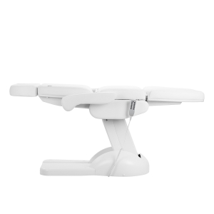 Fotel kosmetyczny elektr. Azzurro Lux 5m biały  (154880)