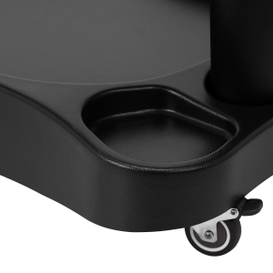 Brodzik Azzurro z masażerem i wózkiem czarnym  (154356)