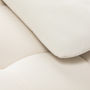 Fotel zabiegowy do rzęs Sillon Umbra biały welur ze złotą podstawą (155739)