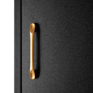 Stacja fryzjerska Labor Gabbiano TOTEM czarna ze złotym okuciem (154234)