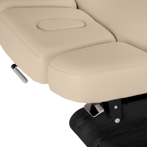 Leżanka SPA Sillon Relax beżowa z czarną podstawą (156146)