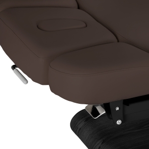 Leżanka SPA Sillon Relax brązowa ciemna z czarną podstawą (156147)