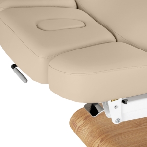 Leżanka SPA Sillon Relax beżowa z jasnobrązową podstawą (156151)