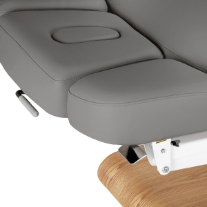 Leżanka SPA Sillon Relax szara z jasnobrązową podstawą (156153)