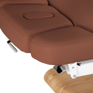 Leżanka SPA Sillon Relax brązowa z jasnobrązową podstawą (156154)