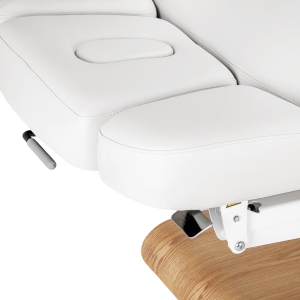 Leżanka SPA Sillon Relax biała z jasnobrązową podstawą (156155)