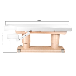 Spa leżanka kosmetyczna Azzurro 838 4 siln. podgrzewana (123557)