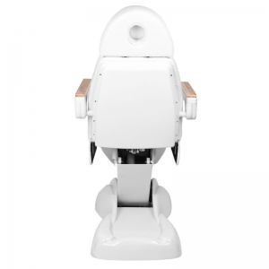 Fotel kosmetyczny elektryczny SILLON Lux 273b + taboret 304 biały (125907)