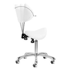 Taboret kosmetyczny 1004 Giovanni biały  (141629)