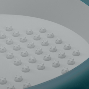 Miska do pedicure składana niebieska (142786)