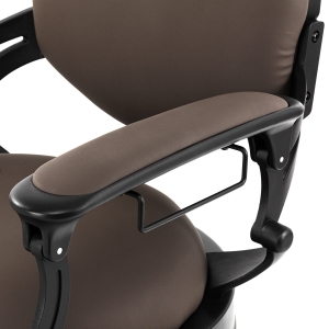 Gabbiano fotel barberski Niccolo brązowy bezguzikowy (153415)