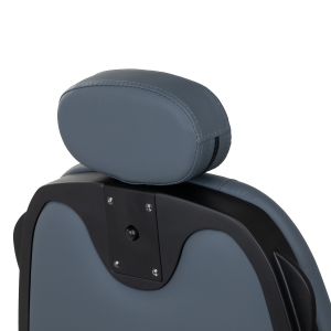 Gabbiano Fotel barberski Francesco grafitowy z czarną ramą (153412)