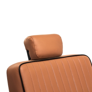 Gabbiano fotel barberski Visionerio jasnobrązowy czarna rama (152037)