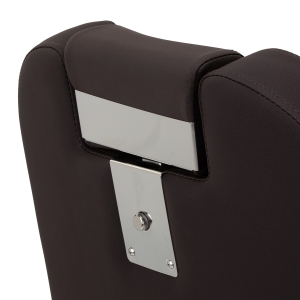 Gabbiano Fotel barberski Bruno brązowy z czarną ramą (153408)