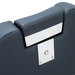 Gabbiano Fotel barberski Bruno grafitowy z grafitową ramą (153409)