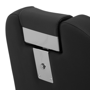 Gabbiano Fotel barberski Bruno czarny z grafitową ramą (153410)