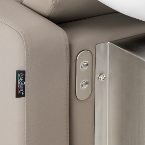 Gabbiano Myjnia fryzjerska Sylvia z elektrycznym podnóżkiem beżowa (153419)