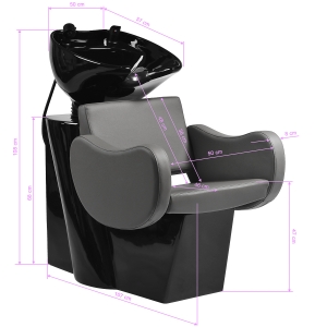 Gabbiano myjnia fryzjerska Sewilla Szara  (154169)