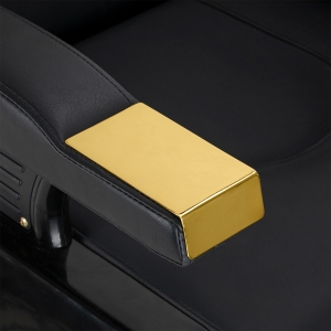 Hair System fotel barberski New York złoto czarny  (154472)