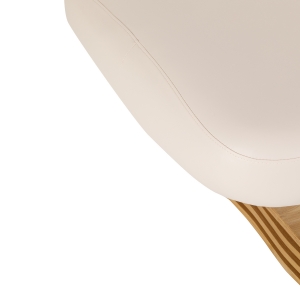 Leżanka SPA Sillon Comfort kremowa z jasnobrązową podstawą (154687)