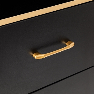 Stacja fryzjerska Labor Gabbiano TOTEM czarna ze złotym okuciem (154234)