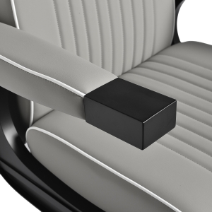 Fotel barberski Gabbiano Levi szary  (155574)