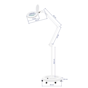Lampa lupa Elegante 6031 60 led smd 3d ze statywem reg. natężenie światła (155815)