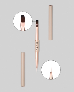 DARK BY RIOR PODWOJNY PEDZELEK BRUSH LINER 11mm & FLAT BRUSH 9mm
